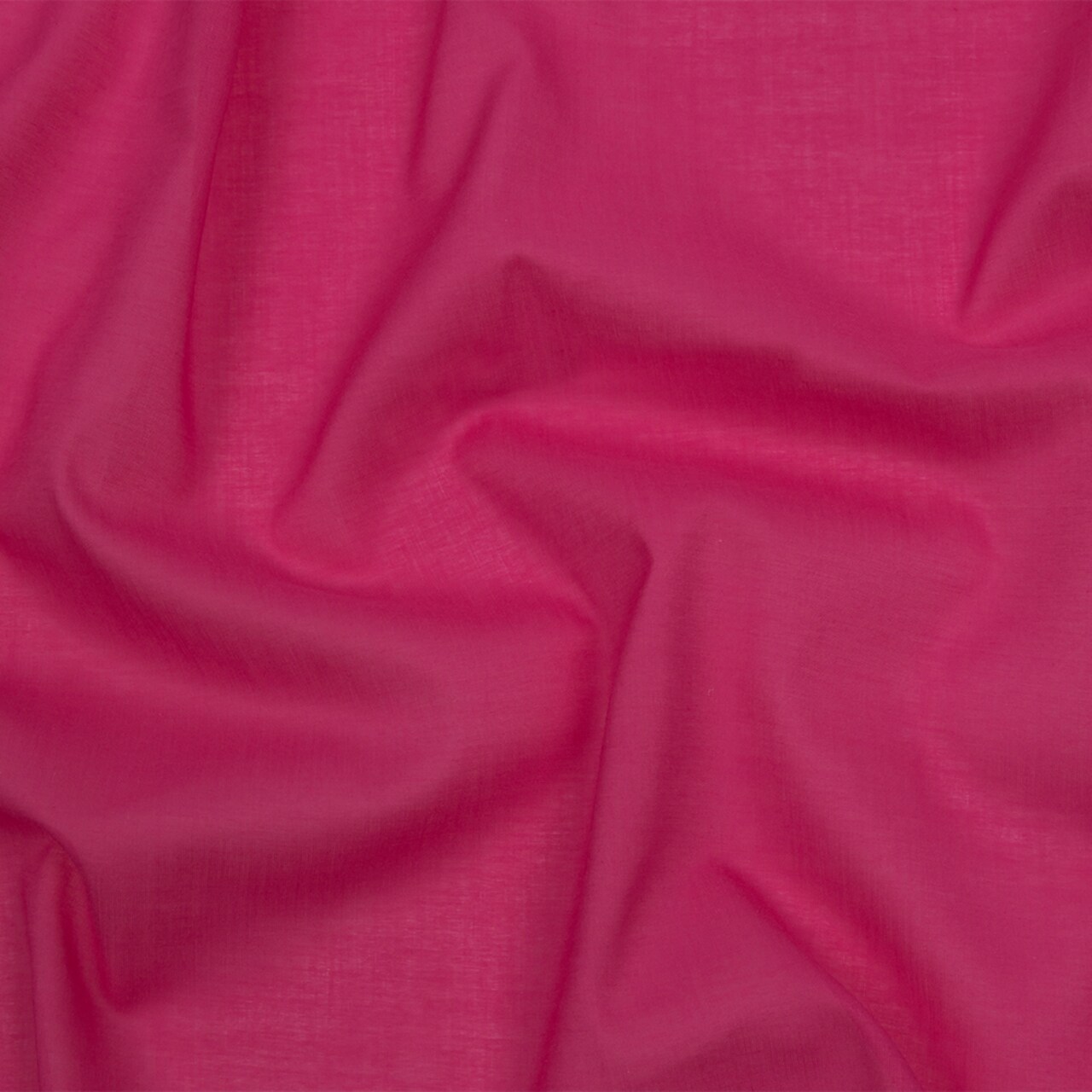 1 Yard Magenta Cotton Voile Lightweight Sheer Breathable Solid Fabric